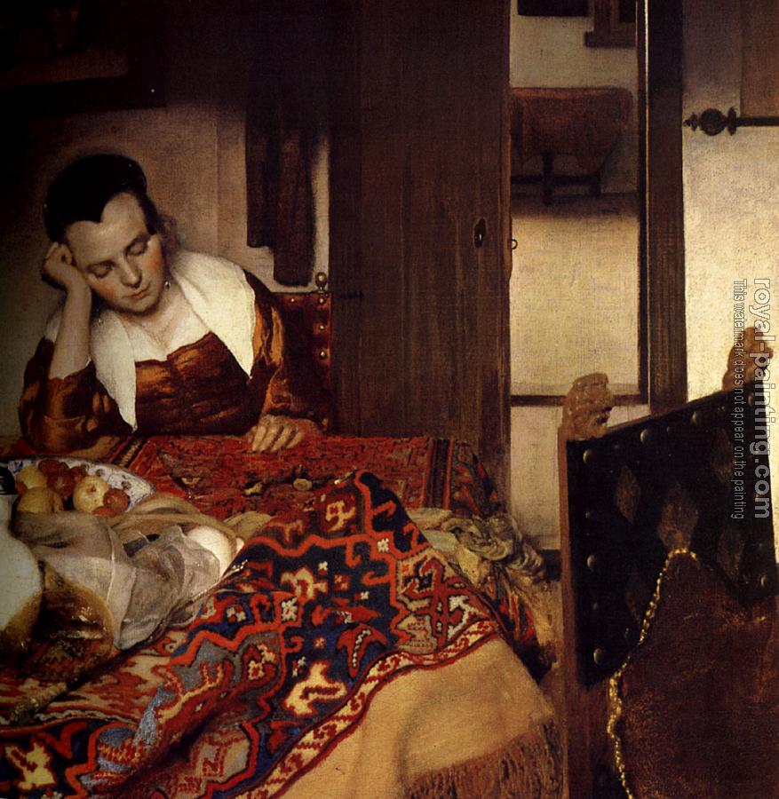 Johannes Vermeer : A Maid Asleep